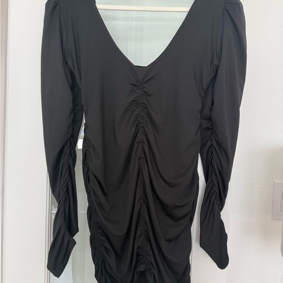 Oh Polly Black Flatter Me Dress - Picture 7 of 10